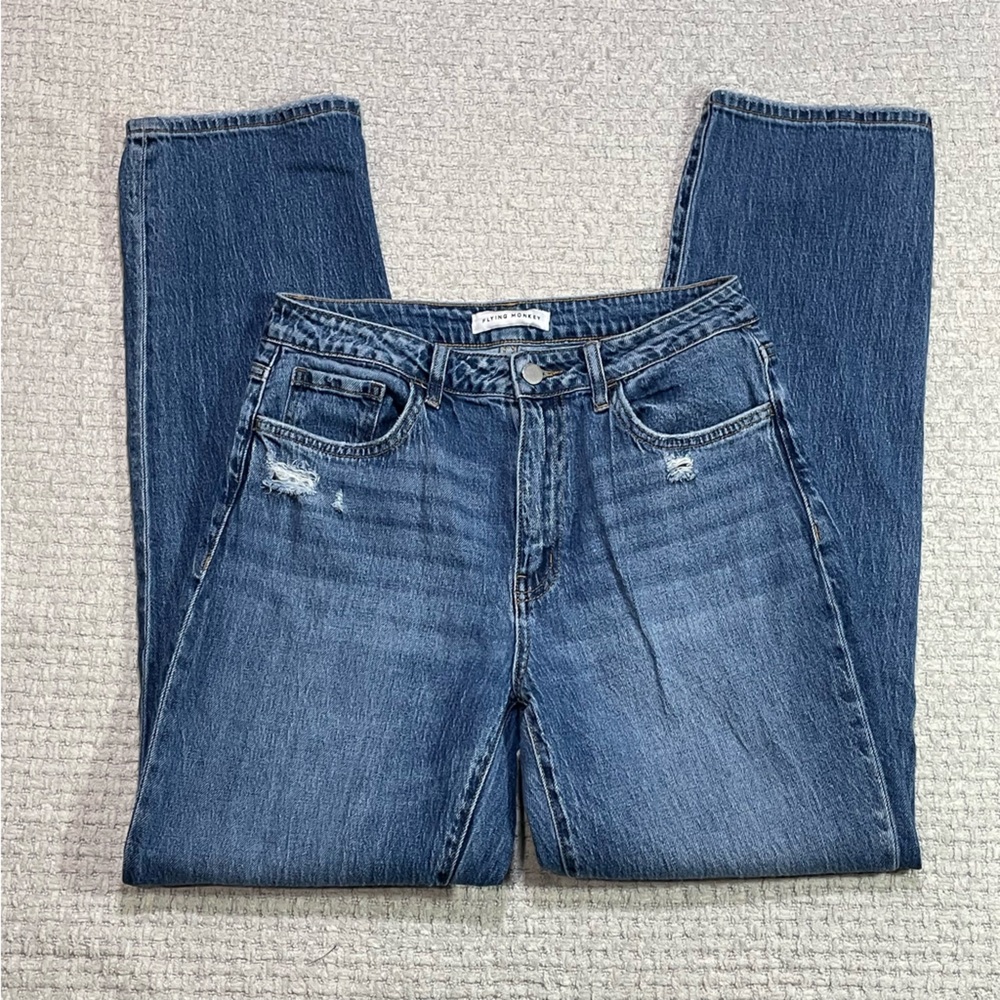 Flying Monkey Denim Jeans Style #F5536 High Rise Baggy Size 28